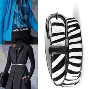 CAbi Zebra Belt, Item #3299, Size L, NWT